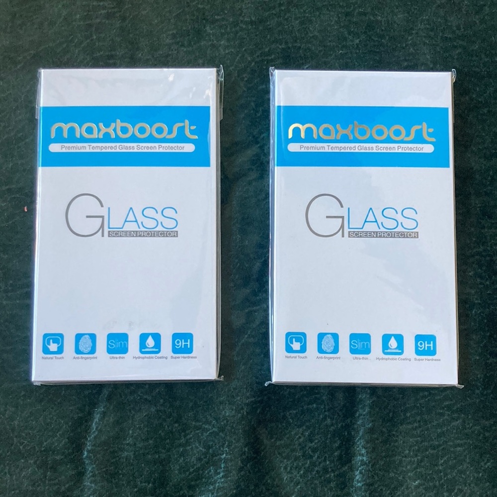 2 maxboost tempered glass screen protectors for Apple iPhone 7 Plus